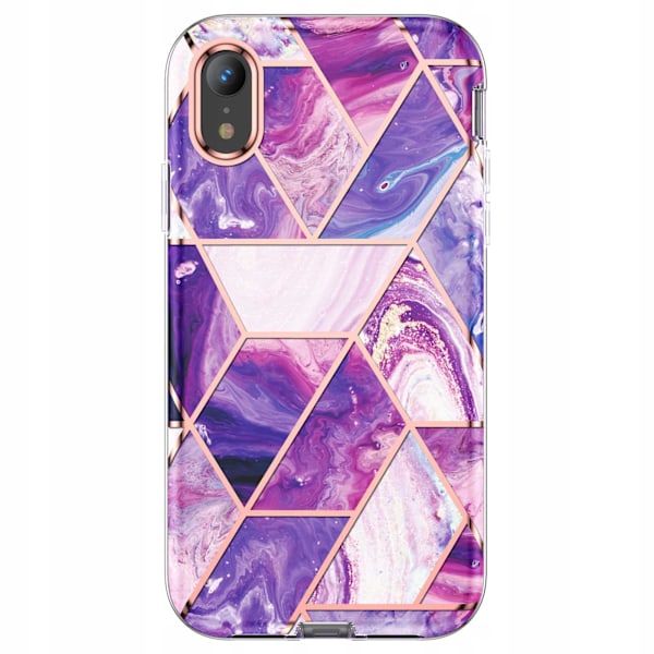 Spacecase Case Cover För Iphone Xr Marble 360 Lila