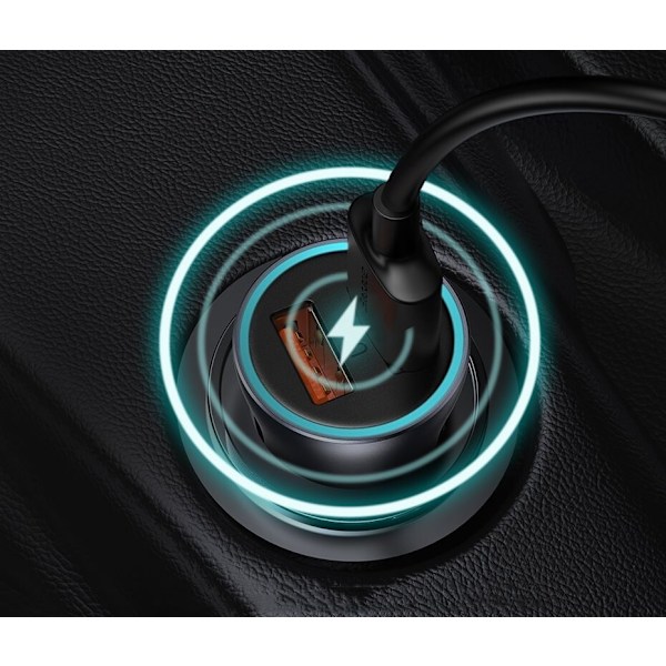 BASEUS BILLADER USB 40 W USB TYPE C-KABEL - SALMAN BLÅ