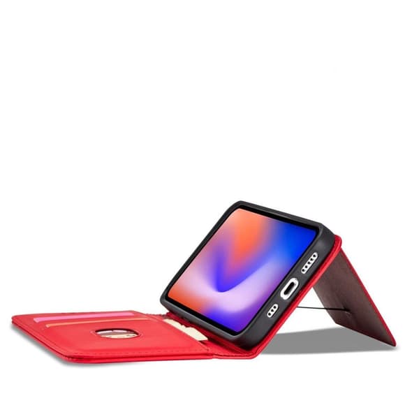 MAGNET KORT CASE CASE HOUS COVER CASE TIL IPHONE 12 RØD