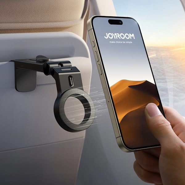 JOYROOM REJSEHOLDER TIL EN MAGNETISK TELEFON MED KLEMME SORT