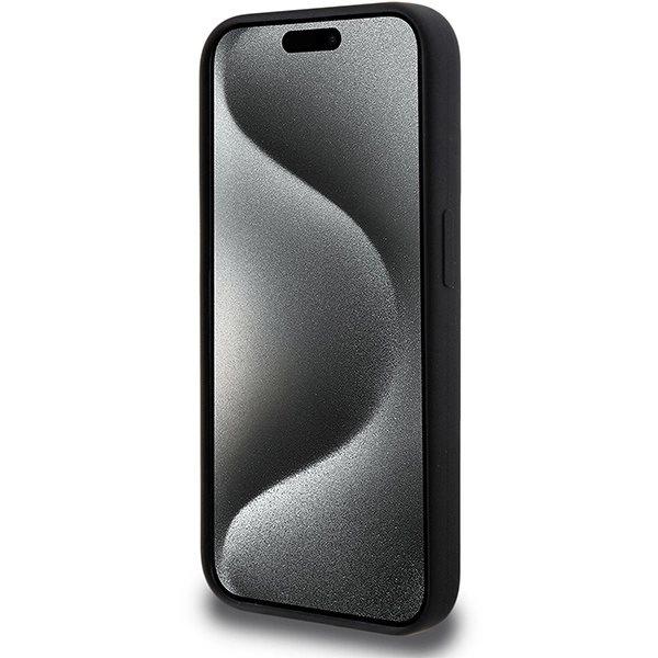 BMW M Silicone Pattern MagSafe beskyttelsesdeksel til iPhone 15 Pro - svart