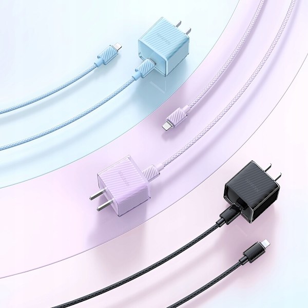 MCDODO LADDARE USB-C LIGHTNING-KABEL IPHONE 12 13 14 PRO 2M BLÅ