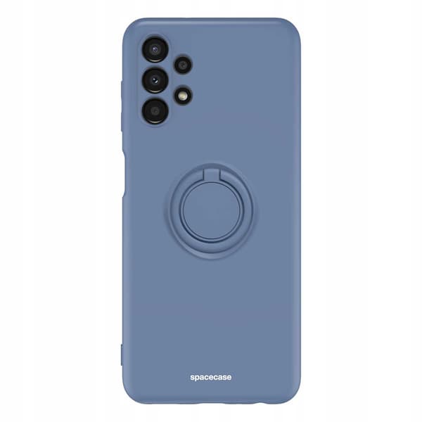 Spacecase Silikon Ringfodral För Galaxy A13 4G Blå