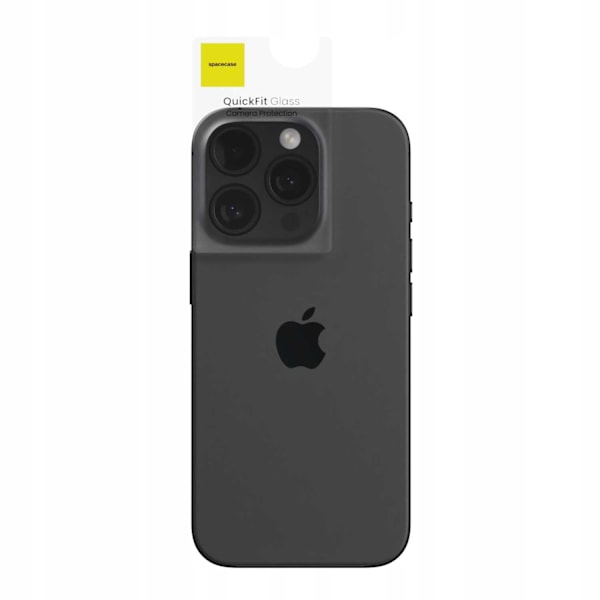 Spacecase Härdat Glas Quickfit-Kamera För Iphone 16 Pro Max Black