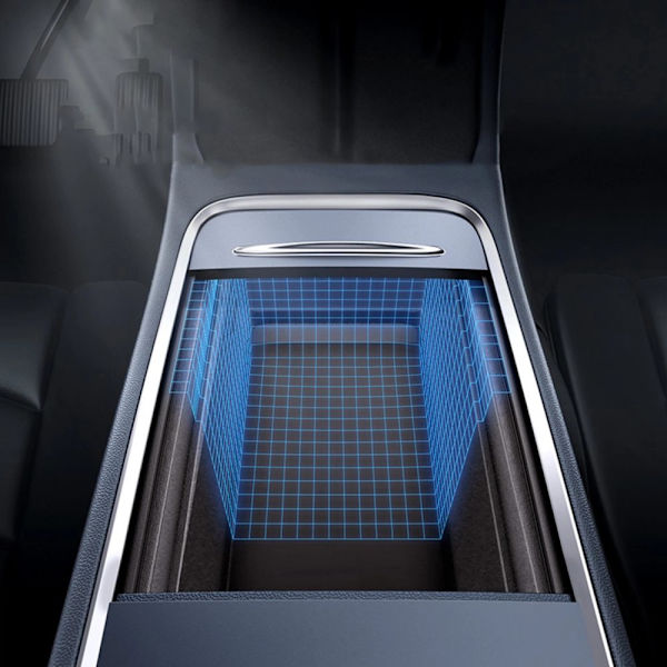 Baseus T-Space-serien bil midtkonsoll armlen boks Twilight Grey