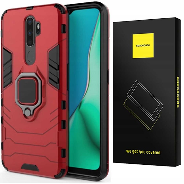 Spacecase Case Cover För Oppo A5 A9 2020 Sc X-Ring Röd