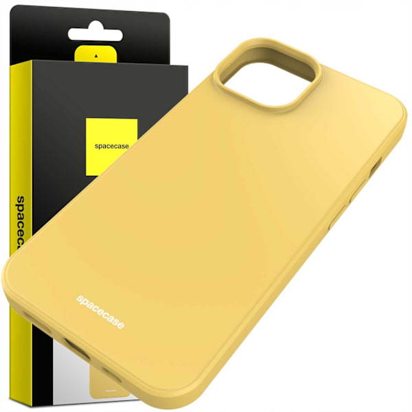 Spacecase Silikonfodral För Iphone 14 Plus Gul Skydd