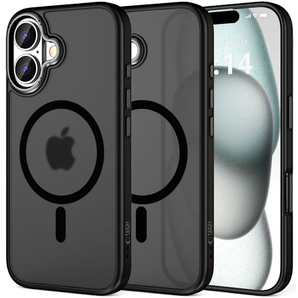 TECH-PROTECT MAGEDGE MAGSAFE IPHONE 16 MAT SORT/GUNMETAL