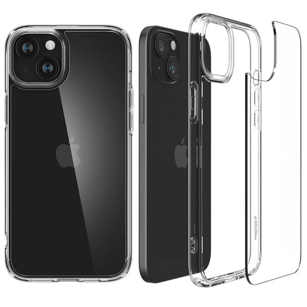 Spigen Crystal Hybrid, krystallklar - iPhone 15 Plus Transparent
