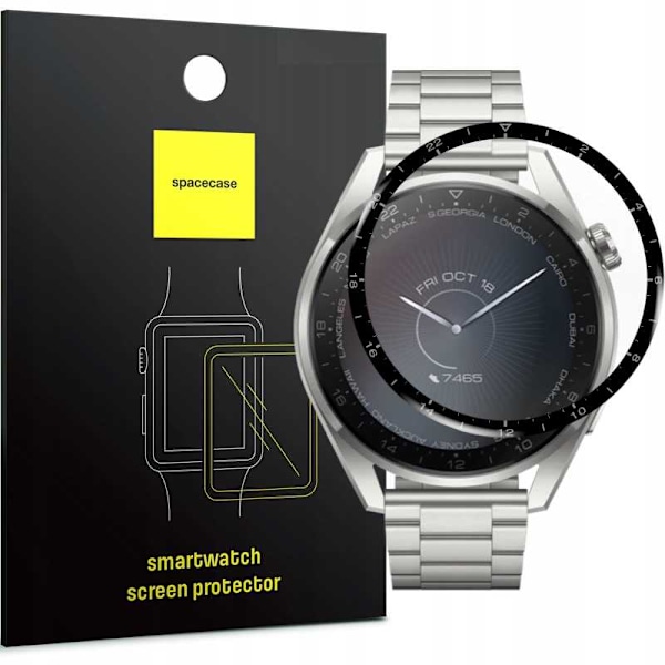 Rymdfodral Härdat Glas För Huawei Watch 3 Pro Skärmskydd