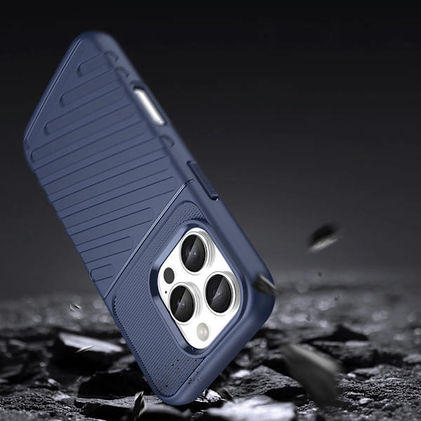 THUNDER CASE SILIKONE ETUI TIL IPHONE 16 PRO - BLÅ