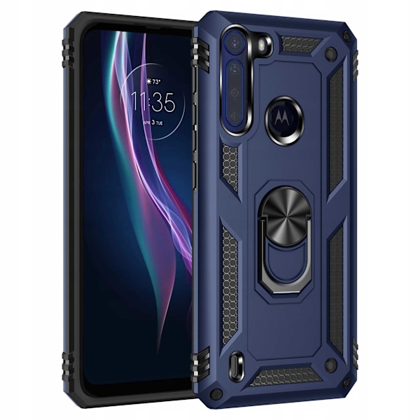 Spacecase-Fodral För Motorola One Fusion+ Blå Sc Ring Nx