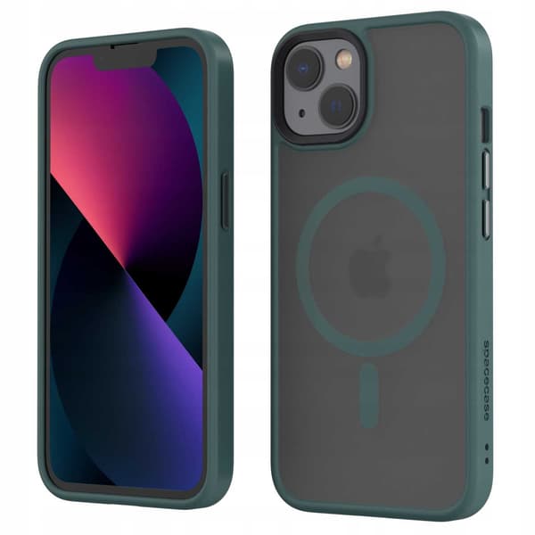 Spacecase Hybrid Case För Iphone 13 För Magsafe Mörkgrön