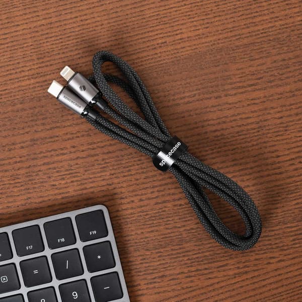 Spacecase Usb-C-Kabel För Lightning 1M 3A För Iphone 11 12 13 14