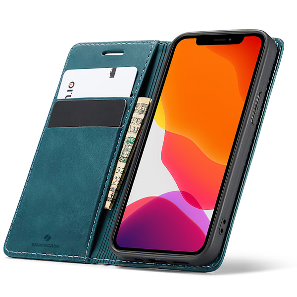 Spacecase Pålbocksväska För Iphone 12 12 Pro Blåt Skal