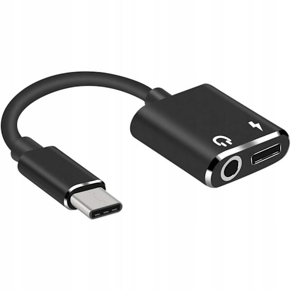 CO2-SOVITIN USB-C MINIJACK 3,5 MM AUX-KAAPELIN SOVITIN SAMSUNG APPLE MED DAC:lle