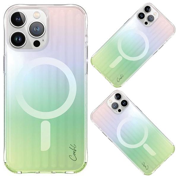 UNIQ-deksel Coehl Linear iPhone 15 Pro 6.1 Magnetisk lading opal/iriserende