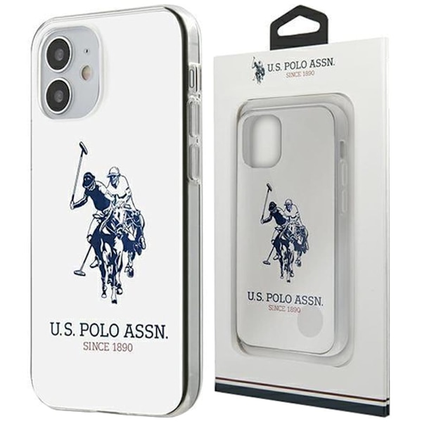 AMERIKANSK SAG POLO ASSN. SHINY BIG LOGO TIL IPHONE 12 MINI - HVID SHINY BIG LOGO