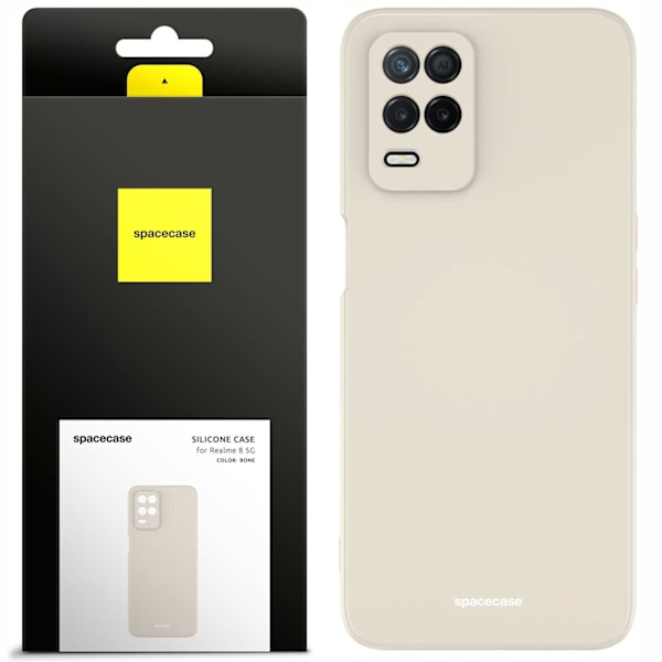 Spacecase Silikonecase För Realme 8 5G Bone