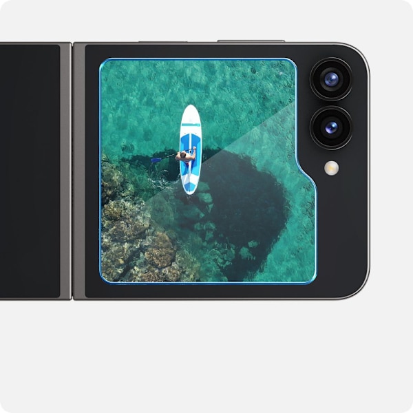 HÆRDET GLAS SPIGEN GLAS.TR "EZ FIT" 2-PACK GALAXY MED FLIP 6 CLEAR