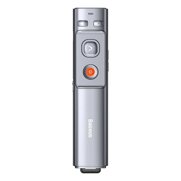 Baseus Orange Dot trådløs laserpeker for presentasjoner - grå (med batteri)