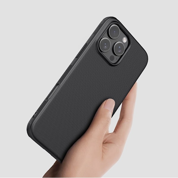 NILLKIN SUPER FROSTED SHIELD PRO MAGNETIC COVER TIL IPHONE 16 PRO MAX - SORT