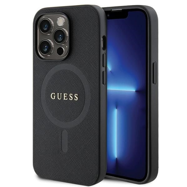 Guess GUHMP14LPSAHMCK deksel til iPhone 14 Pro - svart Saffiano MagSafe