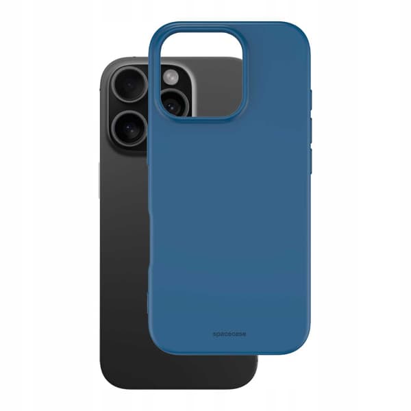 Spacecase Silikonfodral För Iphone 16 Pro Blåt Skal