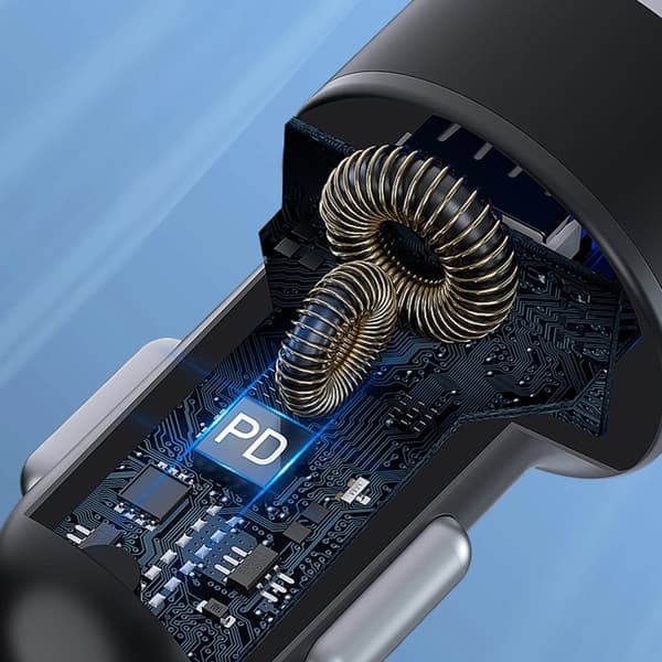 Wozinsky WDCCAC USB-C USB-A 36W billader - svart