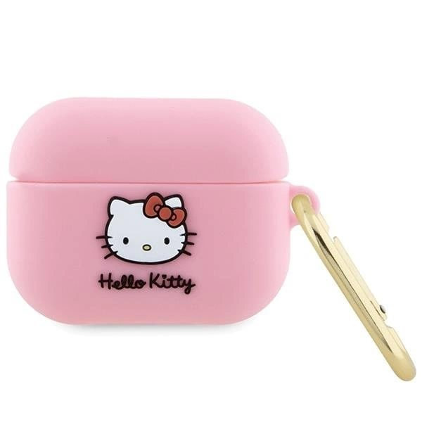Hello Kitty Silikon 3D Kitty Head Case for AirPods Pro - Rosa