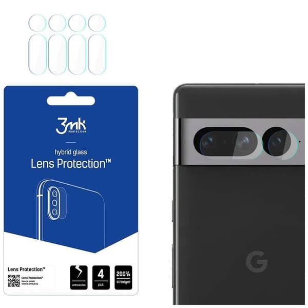 Google Pixel 7 Pro – 3mk linsebeskyttelse Transparent