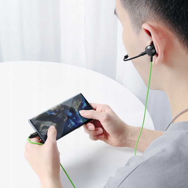 MCDODO HÖRLURAR MED MIKROFON OCH USB-C DAC FÖR SPEL, GRÖN