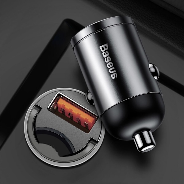 Baseus Tiny Star mini smart USB billader 30W Quick Charge 3.0 grå (VCHX-A0G)