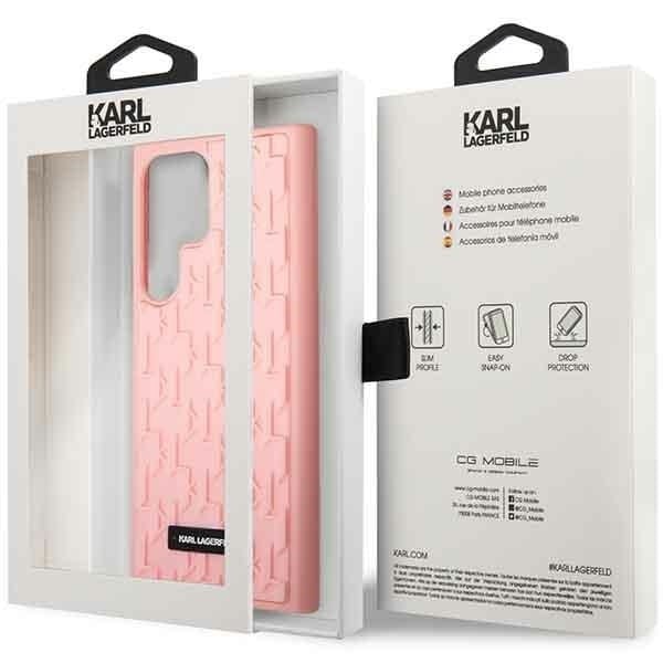 Karl Lagerfeld KLHCS23LRUPKLPP S23 Ultra S918 Hard Case - Rosa 3D Monogram