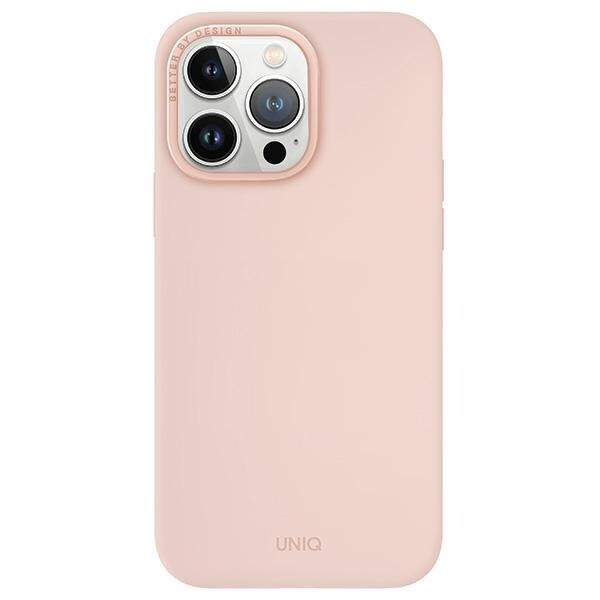 UNIQ Lino Hue iPhone 15 Pro Max 6.7 deksel Magclick Lader rosa/rød