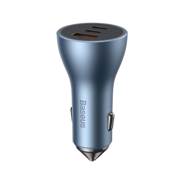 BASEUS BILLADER USB-A + 2X USB-C 65W BLÅ