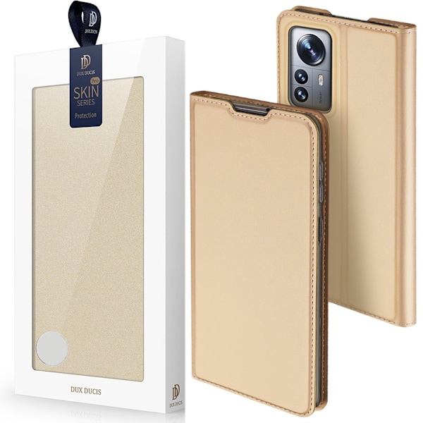 Dux Ducis Skin Pro-deksel med flip for Xiaomi 12 Pro Gold