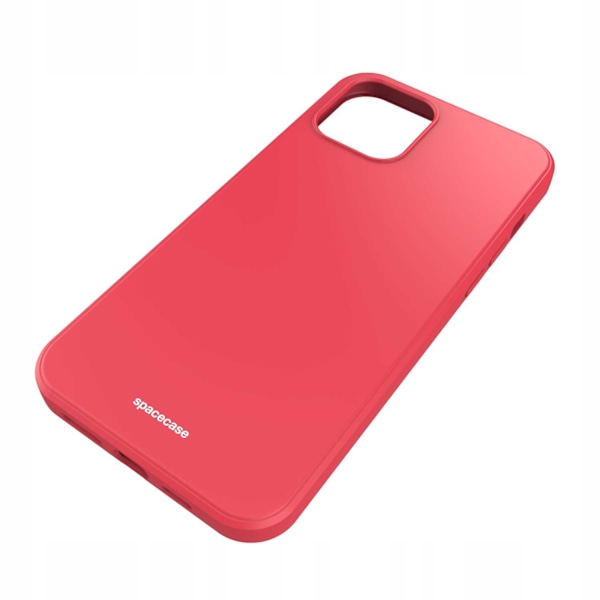 Spacecase Silikonfodral För Iphone 12 Pro Max Rött Skydd