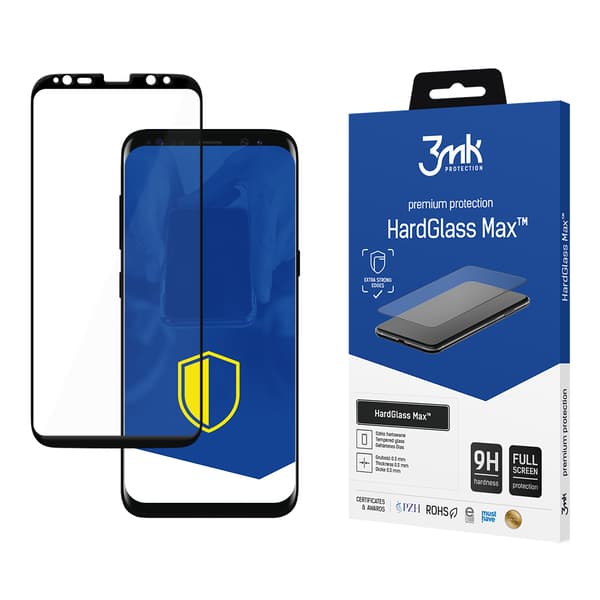 SAMSUNG GALAXY S8 SORT - 3MK HARDGLASS MAX