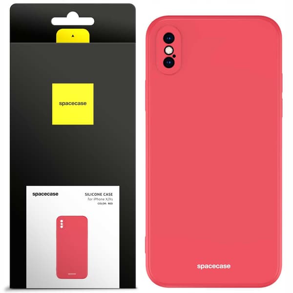 Spacecase Silikonfodral För Iphone X Xs Rött Skyddskydd