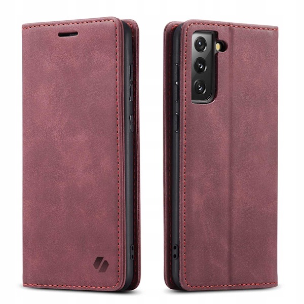 Spacecase Pålbocksväska För Samsung Galaxy S21 Rött Skydd