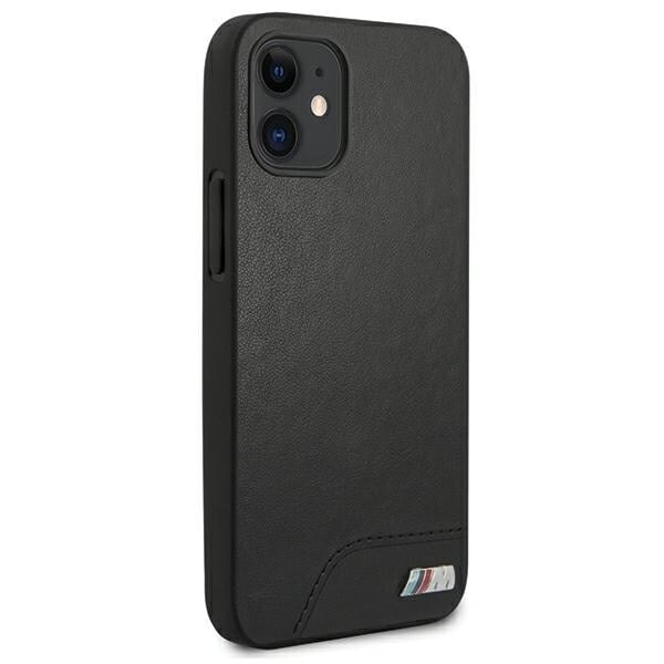BMW M COLLECTION SMOOTH PU COVER TIL IPHONE 12 MINI - SORT