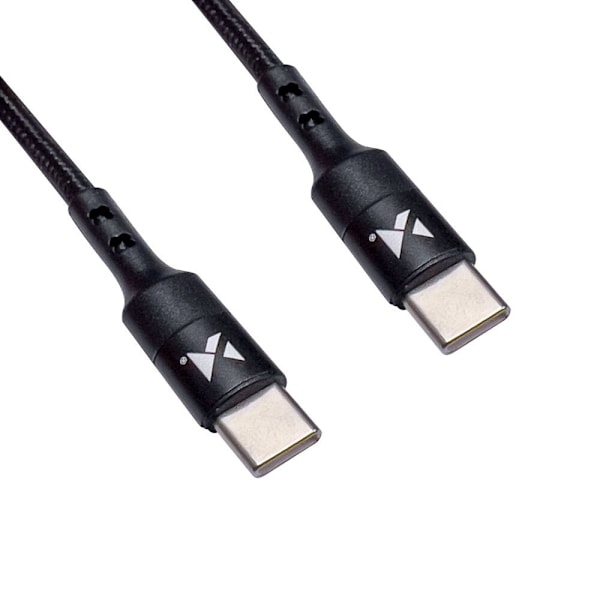 Wozinsky-kabel USB Typ C - USB Typ C Strömförsörjning 18W 2m svart (WUC-PD-CC2B)