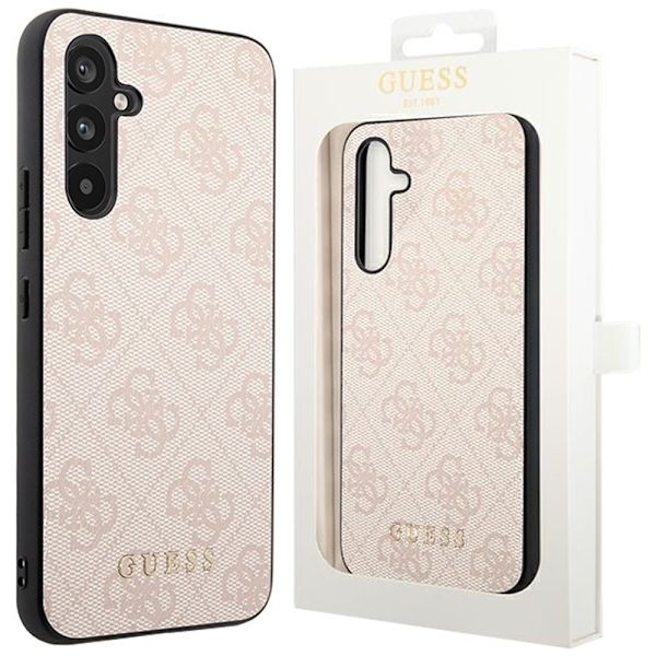 Guess GUHCSA54G4GFPI A54 A546-veske - Rosa 4G metallgulllogo