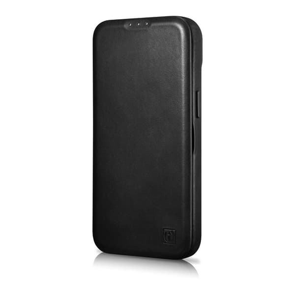 ICARER CASE CASE LÆDERCOVER MED MAGSAFE TIL IPHONE 14+ SORT