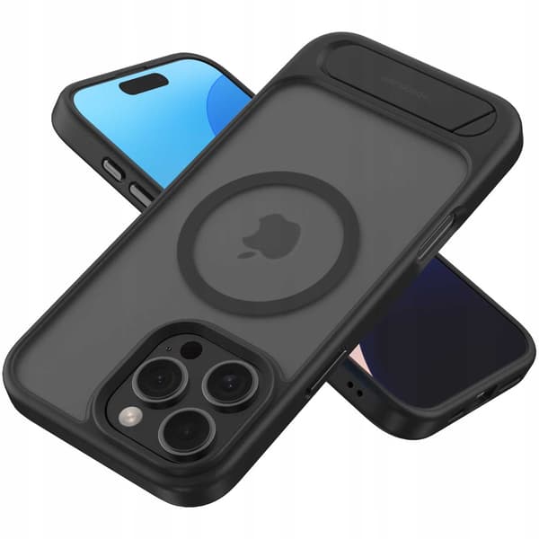 Spacecase Case Cover Till Iphone 16 Pro Max Black För Magsafe