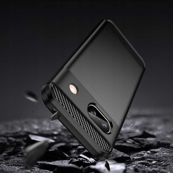 Spacecase Carbon Case För Google Pixel 8A Svart Telefon