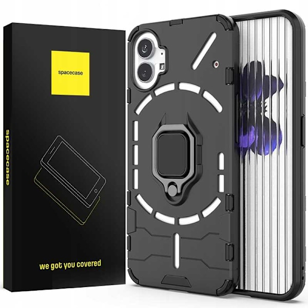 Spacecase Case Cover För Ingenting Telefon 1 X-Ring Svart