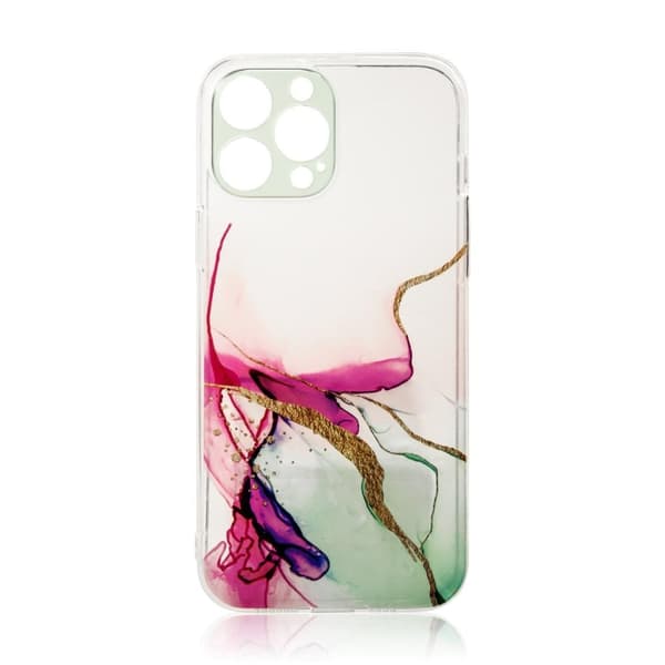 Marble Case-deksel til iPhone 13 Pro, mint marmor gel deksel