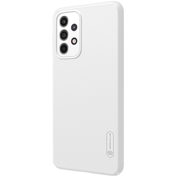 Nillkin Super Frosted Shield forsterket deksel + stativ for Samsung Galaxy A33 5G hvit